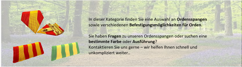 Befestigung f. Orden