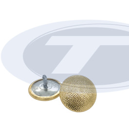 FW-Knopf m. Öse, Ø 20,5mm, gekörnt, gold