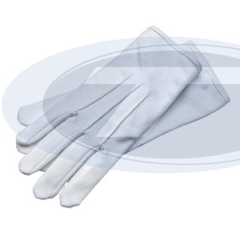 Handaschuhe weiss mit Naht