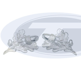 Krageneichenlaub 1 gr. 1 kl.  Eichel  silber