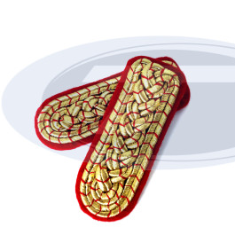 Schulterstücke, gold, rot national  (Offiziere PBSV)