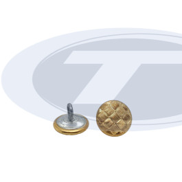 Waffelknopf mit Öse Ø 15 mm