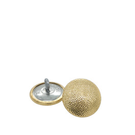 FW-Knopf m. Öse, Ø 20,5mm, gekörnt, gold