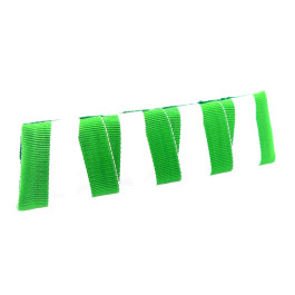 Ordensspange für die Befestigung von 4 Orden  halb grün / halb weiss   (Vorderseite)