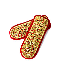 Schulterstücke, gold, rot national  (Offiziere PBSV)