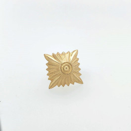 Obristen-,Generalstern  Ø 31mm, 22x22 mm, gold