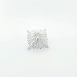 Unteroffizierssterne  Ø 21mm, 16x16 mm, silber