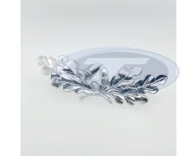 Krageneichenlaub in silber (wird im Paar geliefert)