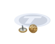 Waffelknopf mit Öse Ø 15 mm