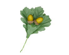 Eichenlaub für Schützenhut