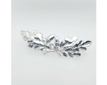 Krageneichenlaub in silber (wird im Paar geliefert)