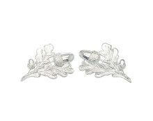 Krageneichenlaub 1 gr. 1 kl.  Eichel  silber