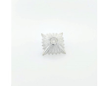 Obristen-,Generalstern  Ø 31mm, 22x22 mm, silber